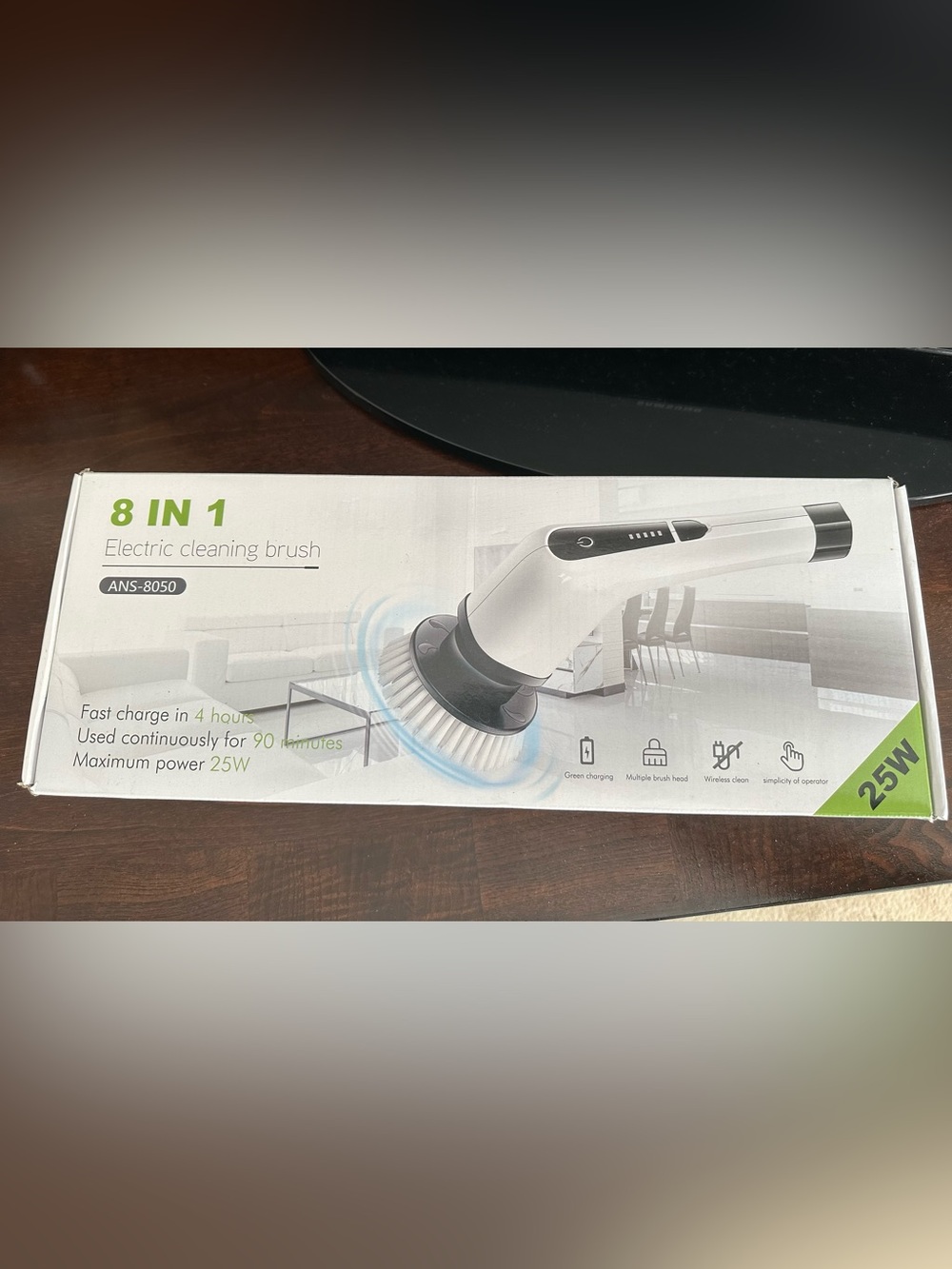 8-in-1 Electric Cleaning Brush - White - Picture 7 of 8